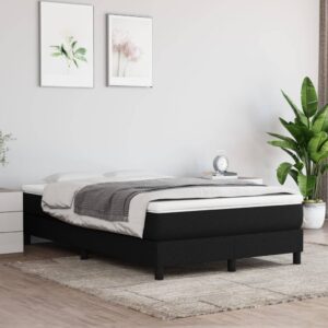 Πλαίσιο Κρεβατιού Boxspring Μαύρο 120x200 εκ. Υφασμάτινο