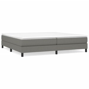 Πλαίσιο Κρεβατιού Boxspring Σκούρο Γκρι 200x200 εκ. Υφασμάτινο