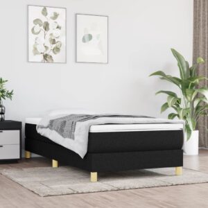 Πλαίσιο Κρεβατιού Boxspring Μαύρο 80 x 200 εκ. Υφασμάτινο