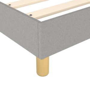 Πλαίσιο Κρεβατιού Boxspring Ανοιχτό Γκρι 100x200 εκ. Υφασμάτινο