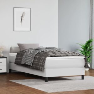 Πλαίσιο Κρεβατιού Boxspring Λευκό 80 x 200 εκ. Συνθετικό Δέρμα