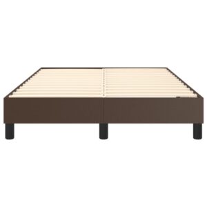 Πλαίσιο Κρεβατιού Boxspring Καφέ 120x200 εκ. Συνθετικό Δέρμα