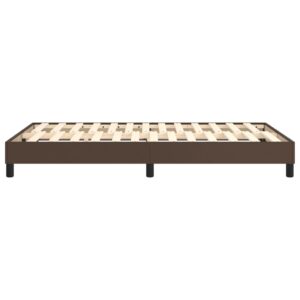 Πλαίσιο Κρεβατιού Boxspring Καφέ 120x200 εκ. Συνθετικό Δέρμα