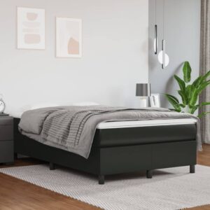 Πλαίσιο Κρεβατιού Boxspring Μαύρο 120 x 200 εκ. Συνθετικό Δέρμα