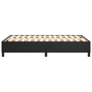 Πλαίσιο Κρεβατιού Boxspring Μαύρο 120 x 200 εκ. Συνθετικό Δέρμα