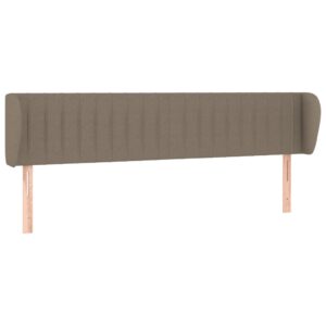 Κεφαλάρι με Πτερύγια Taupe 163x23x78/88 εκ. Υφασμάτινο