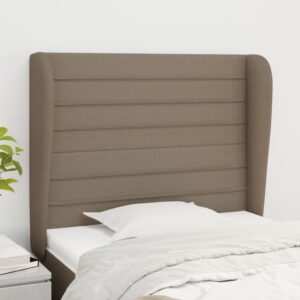 Κεφαλάρι με Πτερύγια Taupe 103x23x118/128 εκ. Υφασμάτινο