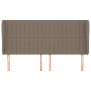 Κεφαλάρι με Πτερύγια Taupe 163x23x118/128 εκ. Υφασμάτινο