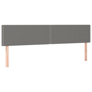 Κρεβάτι Boxspring με Στρώμα Σκούρο Γκρι 180x200 εκ Υφασμάτιν