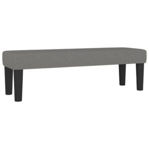 Κρεβάτι Boxspring με Στρώμα Σκούρο Γκρι 180x200 εκ Υφασμάτιν