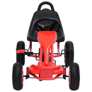 Go Kart με Πετάλια και Λάστιχα Πεπιεσμένου Αέρα Κόκκινο