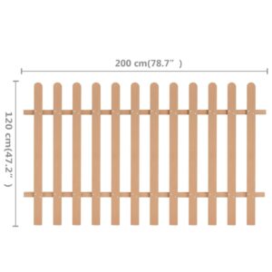 Φράχτης Κήπου 200 x 120 εκ. από WPC