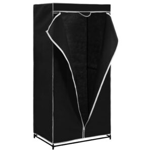 282437  Wardrobe Black 75x50x160 cm