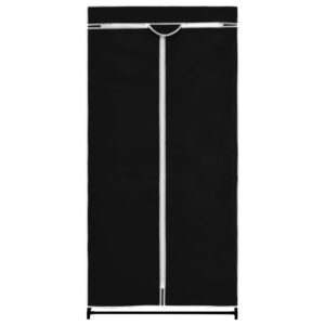 282437  Wardrobe Black 75x50x160 cm