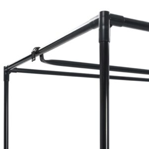 282437  Wardrobe Black 75x50x160 cm