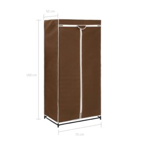 282438  Wardrobe Brown 75x50x160 cm