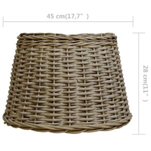 Καπέλο Φωτιστικού Καφέ 45 x 28 εκ. από Wicker