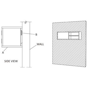 Έπιπλο Τηλεόρασης Επιτοίχιο 180 x 30 x 30 από Μασίφ Ξύλο Teak