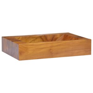 Νιπτήρας 50 x 35 x 10 εκ. από Μασίφ Ξύλο Teak