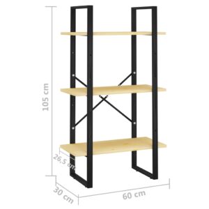 Ραφιέρα Αποθήκευσης 60 x 30 x 105 εκ. από Μασίφ Ξύλο Πεύκου