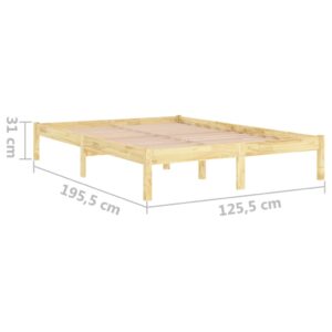 Πλαίσιο Κρεβατιού 120 x 190 εκ. από Μασίφ Ξύλο 4FT Small Double