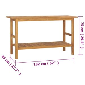 Έπιπλο Μπάνιου 132 x 45 x 75 εκ. από Μασίφ Ξύλο Teak