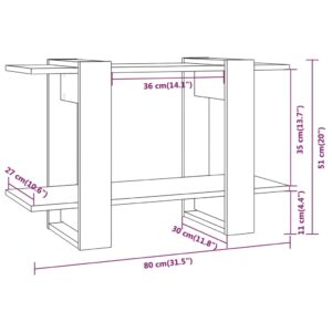 Βιβλιοθήκη/Διαχωριστικό Χώρου Sonoma Δρυς 80 x 30 x 51 εκ.