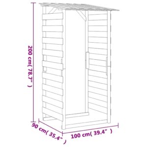 Πέργκολες με Οροφή 2 τεμ. 100x90x200 εκ. από Εμποτισμένο Πεύκο