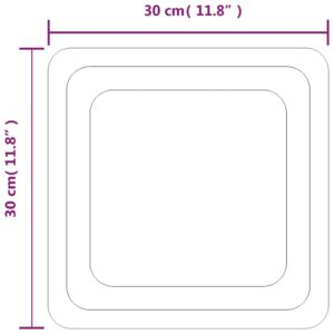 Καθρέφτης Μπάνιου με LED 30x30 εκ.