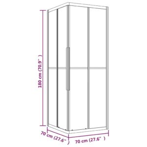 Καμπίνα Ντουζιέρας με Σχέδιο Αμμοβολής 70x70x180 εκ. από ESG