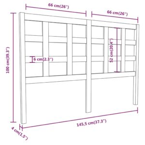 5x4x100 εκ. από Μασίφ Ξύλο Πεύκου