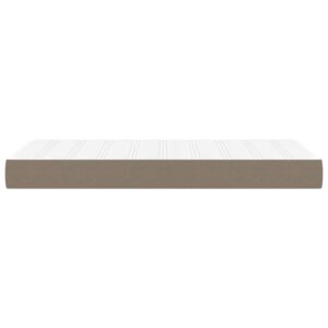 Στρώμα με Pocket Springs Taupe 80 x 200 x 20 εκ. Υφασμάτινο