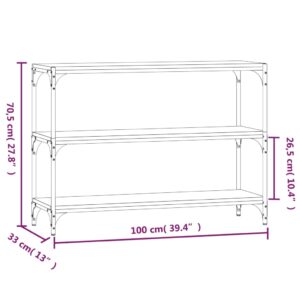 Βιβλιοθήκη Γκρι Sonoma 100 x 33 x 70