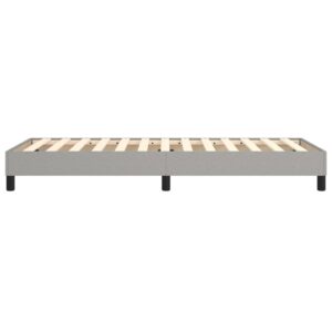 Πλαίσιο Κρεβατιού Boxspring Ανοιχτό Γκρι 90x200 εκ. Υφασμάτινο