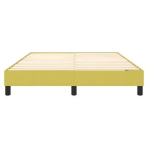 Πλαίσιο Κρεβατιού Boxspring Πράσινο 140 x 190 εκ. Υφασμάτινο