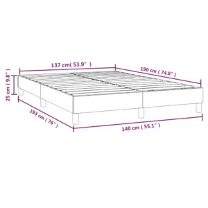 Πλαίσιο Κρεβατιού Boxspring Πράσινο 140 x 190 εκ. Υφασμάτινο