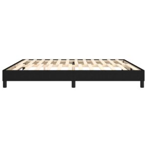 Πλαίσιο Κρεβατιού Boxspring Μαύρο 200x200 εκ. Υφασμάτινο