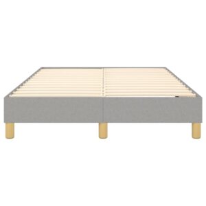 Πλαίσιο Κρεβατιού Boxspring Ανοιχτό Γκρι 120x200 εκ. Υφασμάτινο