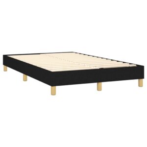 Πλαίσιο Κρεβατιού Boxspring Μαύρο 120x200 εκ. Υφασμάτινο