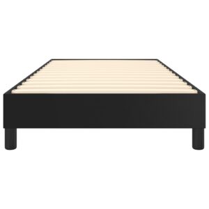 Πλαίσιο Κρεβατιού Boxspring Μαύρο 90x190 εκ. Συνθετικό Δέρμα