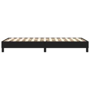 Πλαίσιο Κρεβατιού Boxspring Μαύρο 90x190 εκ. Συνθετικό Δέρμα