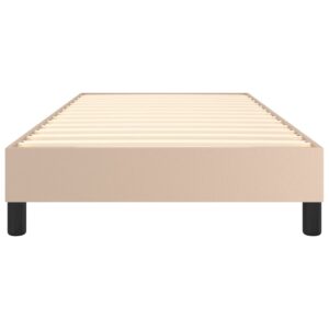 Πλαίσιο Κρεβατιού Boxspring Καπουτσίνο 90x190 εκ. Συνθετ. Δέρμα