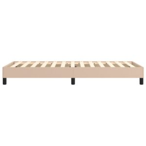 Πλαίσιο Κρεβατιού Boxspring Καπουτσίνο 90x190 εκ. Συνθετ. Δέρμα