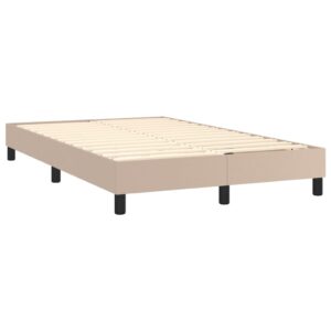 Πλαίσιο Κρεβατιού Boxspring Καπουτσίνο 120x200εκ. Συνθετ. Δέρμα