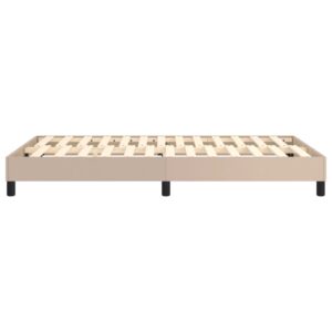 Πλαίσιο Κρεβατιού Boxspring Καπουτσίνο 120x200εκ. Συνθετ. Δέρμα