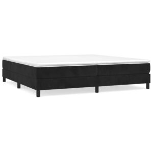 Πλαίσιο Κρεβατιού Boxspring Μαύρο 200x200 εκ. Βελούδινο