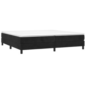 Πλαίσιο Κρεβατιού Boxspring Μαύρο 200x200 εκ. Βελούδινο