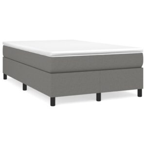 Πλαίσιο Κρεβατιού Boxspring Σκούρο Γκρι 120x200 εκ. Υφασμάτινο