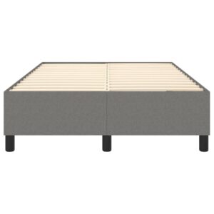 Πλαίσιο Κρεβατιού Boxspring Σκούρο Γκρι 120x200 εκ. Υφασμάτινο