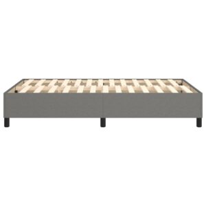 Πλαίσιο Κρεβατιού Boxspring Σκούρο Γκρι 120x200 εκ. Υφασμάτινο